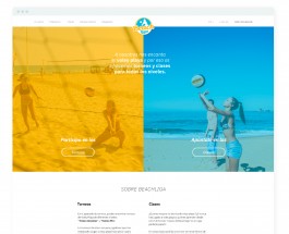 BeachLiga Home Landingpage